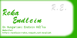 reka endlein business card